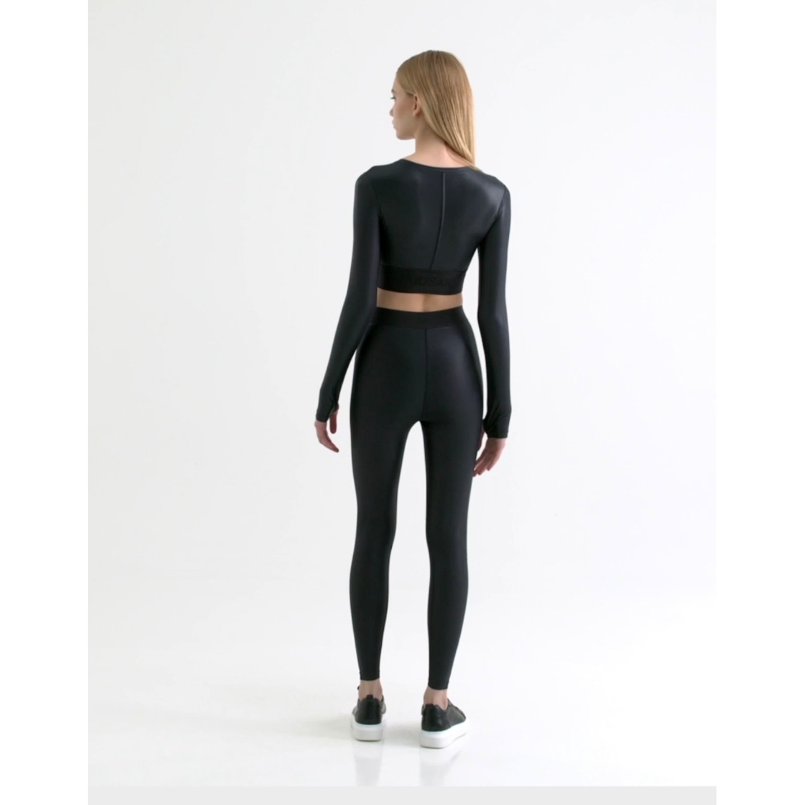 Rudsak Tali Leggings Women S Black Liquid Shine High Rise Athleisure Activewear — image 2 of 8